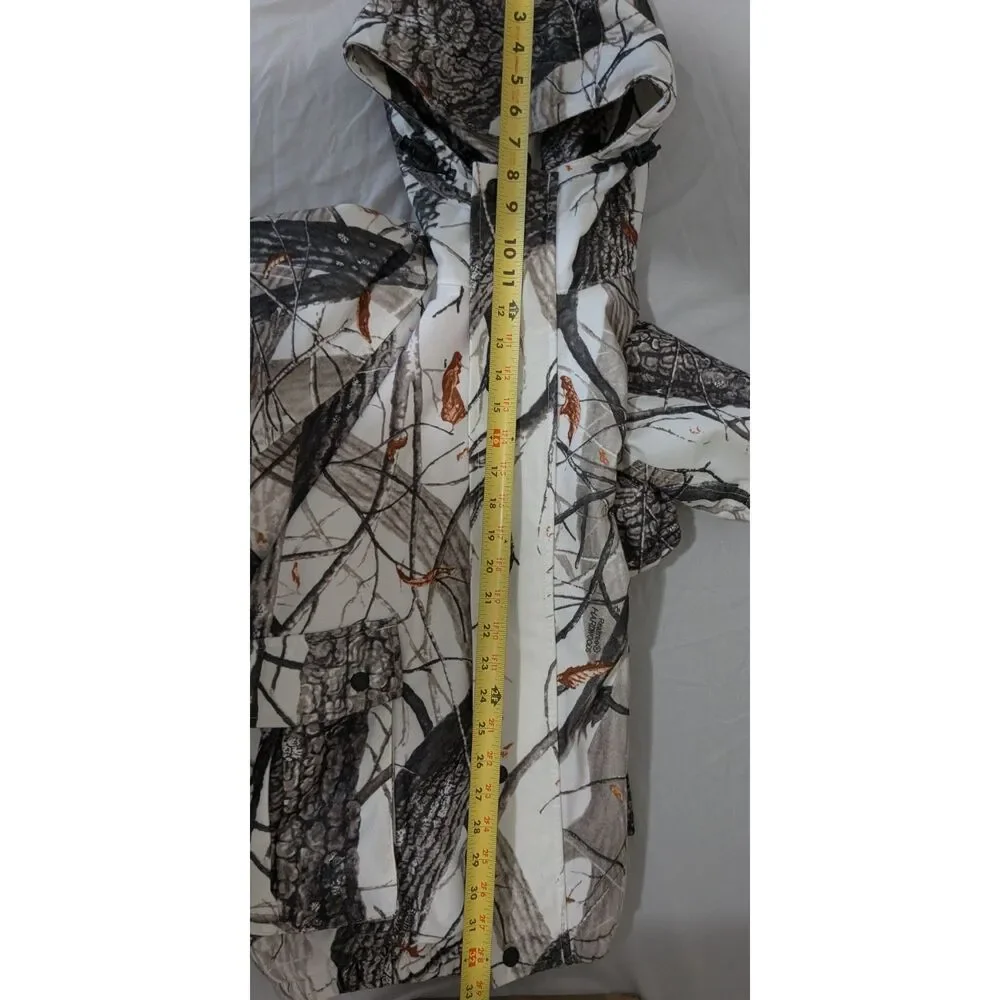 Mad Dog Gear XL Reversible Hunting Jacket | White Snow Camo & Hi-Vis Orange